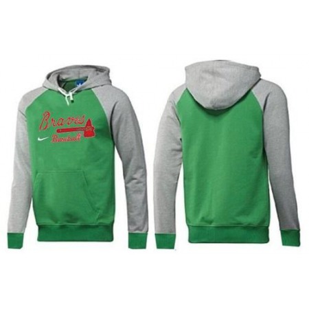 Atlanta Braves Pullover Hoodie Green & Grey