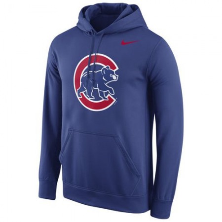 Chicago Cubs Logo Performance Pullover Royal MLB Hoodie