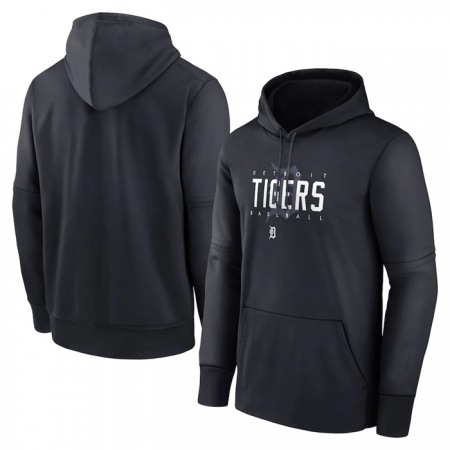 Men's Detroit Tigers Navy Pregame Performance Pullover Hoodie