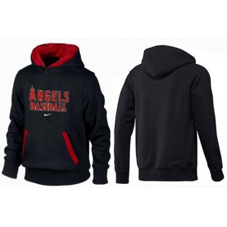 Los Angeles Angels Pullover Hoodie Black & Red