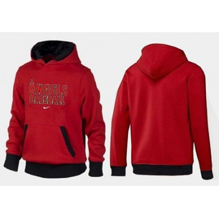 Los Angeles Angels Pullover Hoodie Red & Black