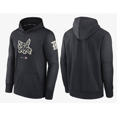 Men's Texas Rangers 2023 Black City Connect Pullover Hoodie