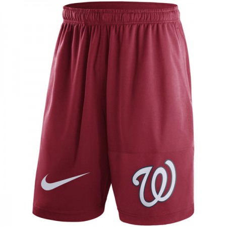 Men's Washington Nationals Red Dry Fly Shorts