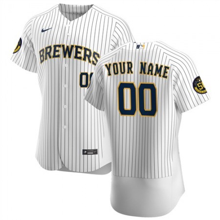 Men's Milwaukee Brewers Customized Stitched MLB Jersey