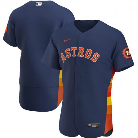 Men's Houston Astros Blank Navy Flex Base Stitched Jersey