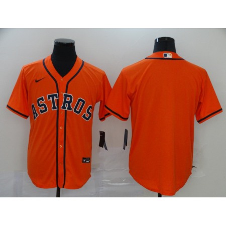 Men's Houston Astros Orange Cool Base Stitched MLB Jersey