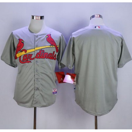 Cardinals Blank Grey Cool Base Stitched MLB Jersey