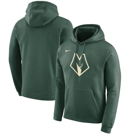 Men's Milwaukee Bucks Green City Edition Club Pullover Hoodie