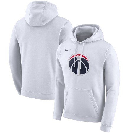 Men's Washington Wizards White City Edition Club Pullover Hoodie