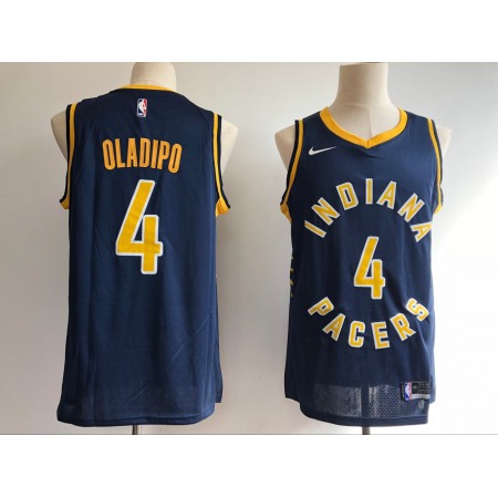 Pacers #4 Victor Oladipo Navy Swingman Stitched Jersey