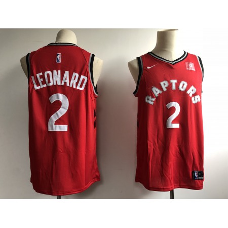 Raptors #2 Kawhi Leonard Red Swingman Stitched Jersey