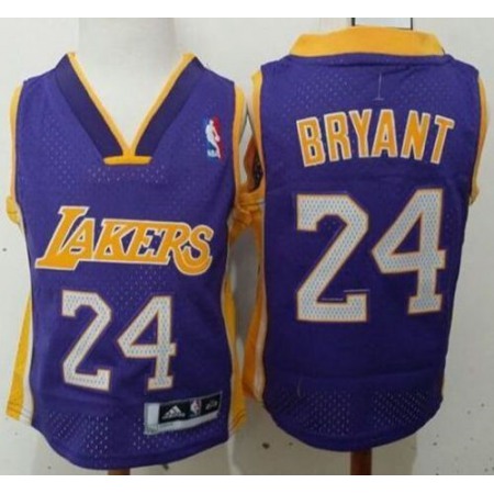 Toddler Lakers #24 Kobe Bryant Purple Stitched NBA Jersey