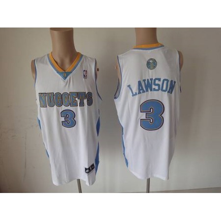 Nuggets #3 Ty Lawson White Revolution 30 Stitched NBA Jersey