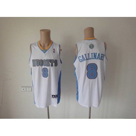 Nuggets #8 Danilo Gallinari White Revolution 30 Stitched NBA Jersey