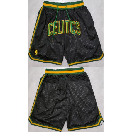 Men's Boston Celtics Black Shorts (Run Small)