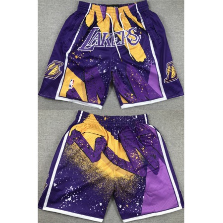 Men's Los Angeles Lakers Purple Shorts (Run Small)