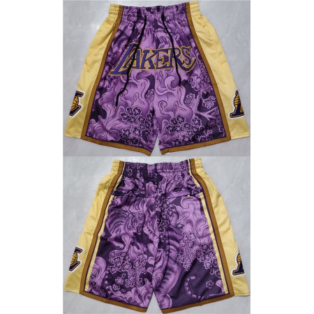 Men's Los Angeles Lakers Purple/Yellow Shorts