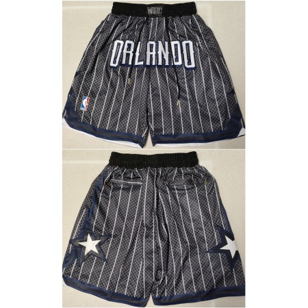 Men's Orlando Magic Black Shorts(Run Small)