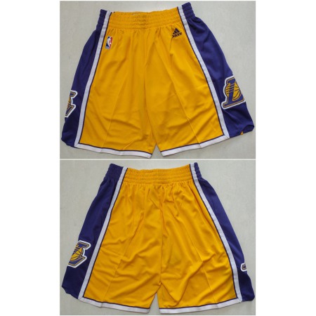 Men's Los Angeles Lakers Yellow Shorts (Run Small)