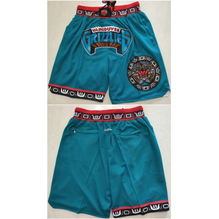 Men's Memphis Grizzlies Teal Shorts (Run Small)