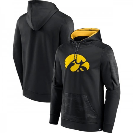 Men's Iowa Hawkeyes Black On The Ball Pullover Hoodie