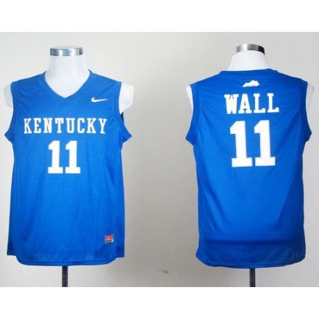 Wildcats #11 John Wall Royal Blue Stitched NCAA Jersey