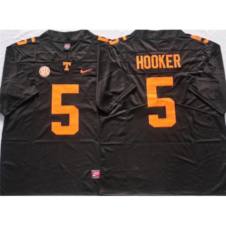 Tennessee Volunteers #5 HOOKER Black Stitched Jersey