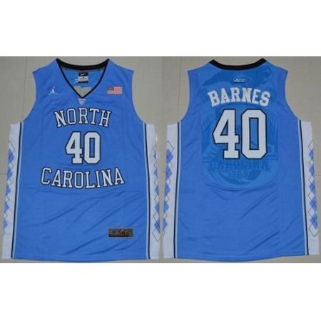 North Carolina #40 Harrison Barnes Blue Stitched NCAA Jersey