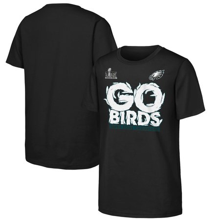 Youth Philadelphia Eagles Black Super Bowl LIX Champions Local T-Shirt