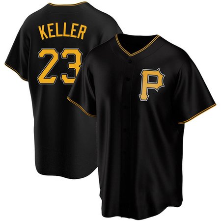 Men's Pittsburgh Pirates #23 Mitch Keller Black Home Limited Stitched Baseball Jersey