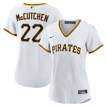 Women's Pittsburgh Pirates #22 Andrew McCutchen White Home Replica Player Jersey