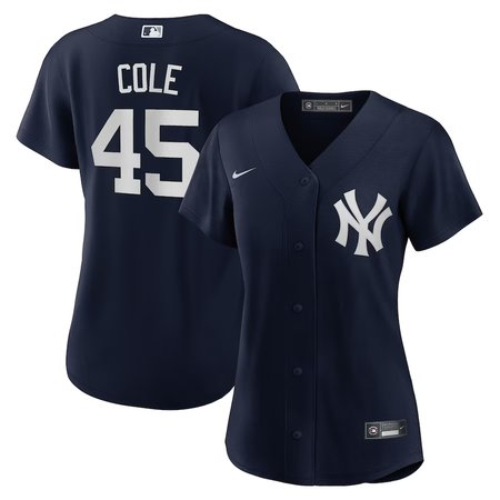 Women's New York Yankees #45 Gerrit Cole Navy Alternate Replica Player Jersey