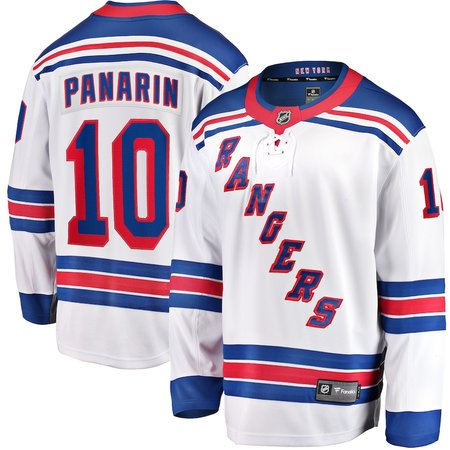 Men's New York Rangers #10 Artemi Panarin White Away Premier Breakaway Player Jersey