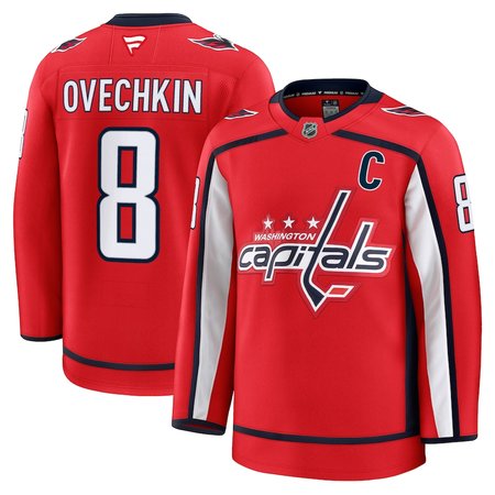 Men's Washington Capitals #8 Alexander Ovechkin Red Home Premium Jersey