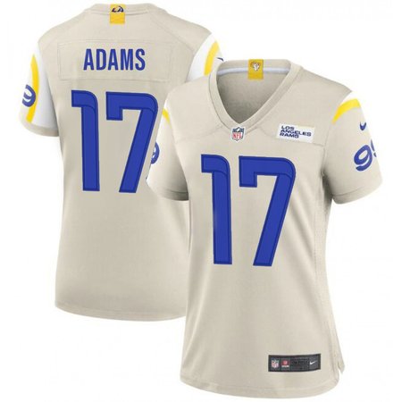 Women's Los Angeles Rams #17 Davante Adams Bone 2024 F.U.S.E. Vapor Untouchable Stitched Football Jersey