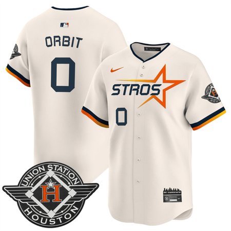 Youth Houston Astros #0 Orbit Cream 2025 City Connect Limited Stitched Baseball Jersey