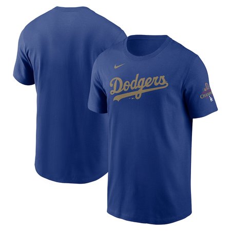 Youth Los Angeles Dodgers Royal 2025 Gold Collection Wordmark T-Shirt