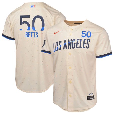 Youth Los Angeles Dodgers #50 Mookie Betts Cream 2024 City Connect Limited Player Jersey