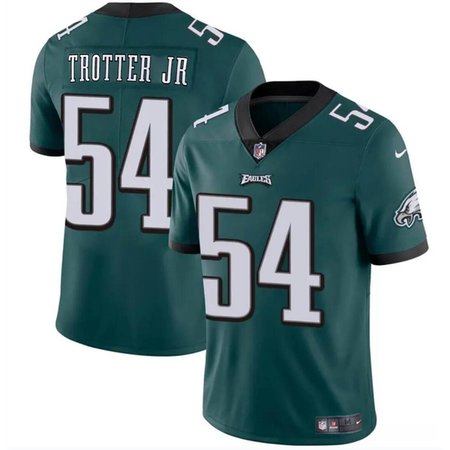 Men's Philadelphia Eagles #54 Jeremiah Trotter Jr Green 2024 Draft Vapor Untouchable Limited Stitched Football Jersey