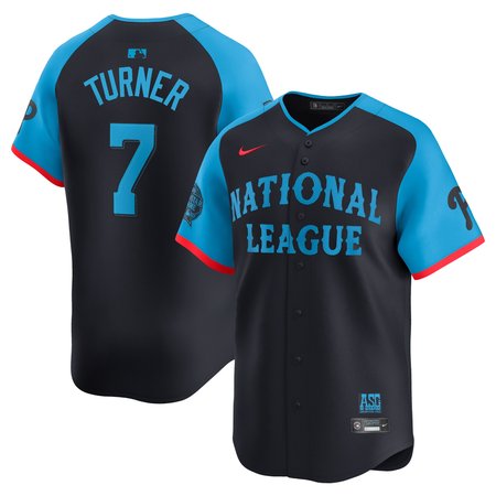 Men's National League Trea Turner Navy 2024 MLB All-Star Game Limited Player Jersey