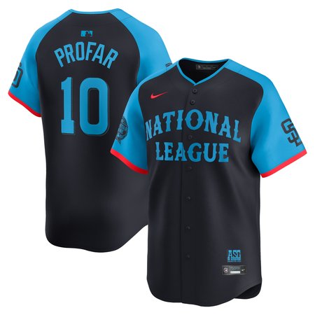 Men's National League Jurickson Profar Navy 2024 MLB All-Star Game Limited Player Jersey