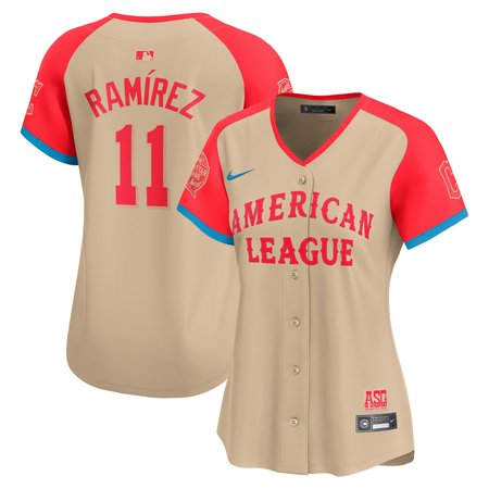 Women's American League Jose Ramirez Cream 2024 MLB All-Star Game Limited Player Jersey