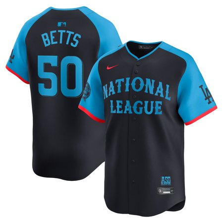 Men's National League #50 Mookie Betts Navy 2024 MLB All-Star Game Limited Player Jersey