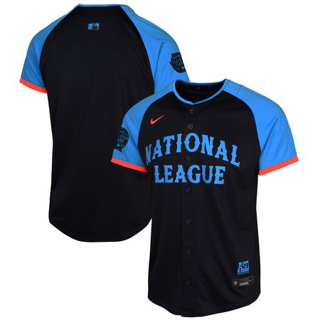 Youth National League Navy 2024 MLB All-Star Game Limited Jersey