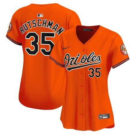 Women's Baltimore Orioles Adley Rutschman Orange Home Replica Player Jersey