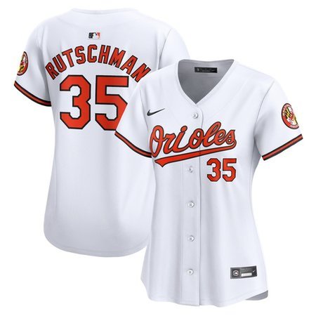 Women's Baltimore Orioles Adley Rutschman White Home Limited Player Jersey