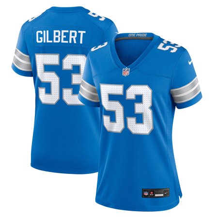 Women's Detroit Lions DaRon Gilbert Blue Game Jersey