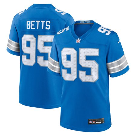 Men's Detroit Lions Mathieu Betts Nike Blue Game Jersey