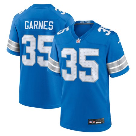 Men's Detroit Lions Chelen Garnes Blue Game Jersey