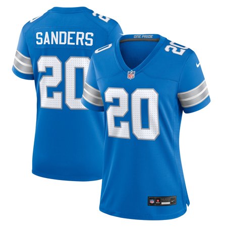 Women's Detroit Lions #20 Barry Sanders Blue Retired Player Game Jersey